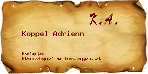 Koppel Adrienn névjegykártya